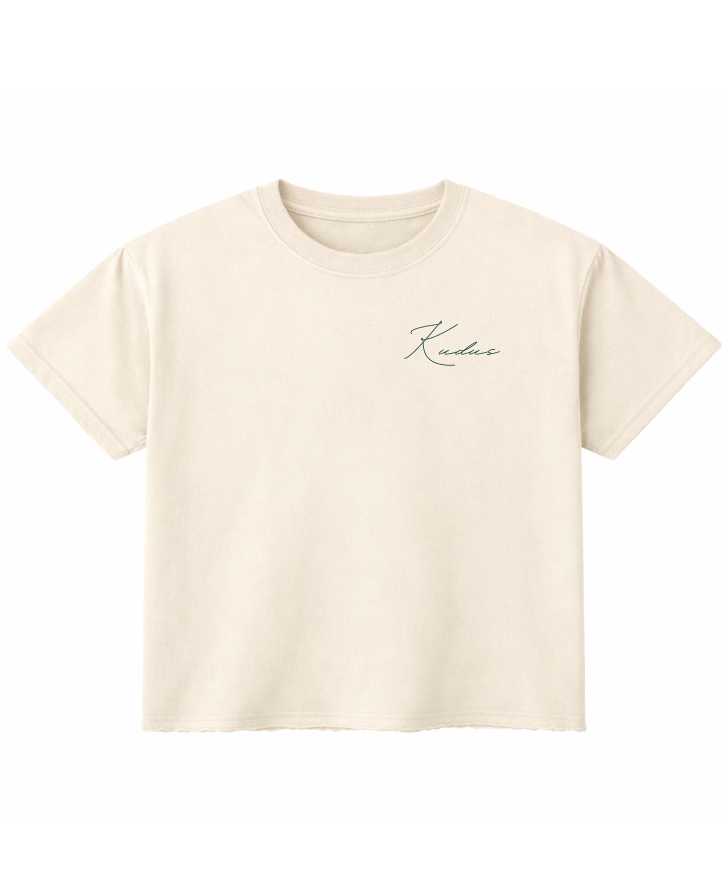 Off White Boxy Fit T-shirt Front Design