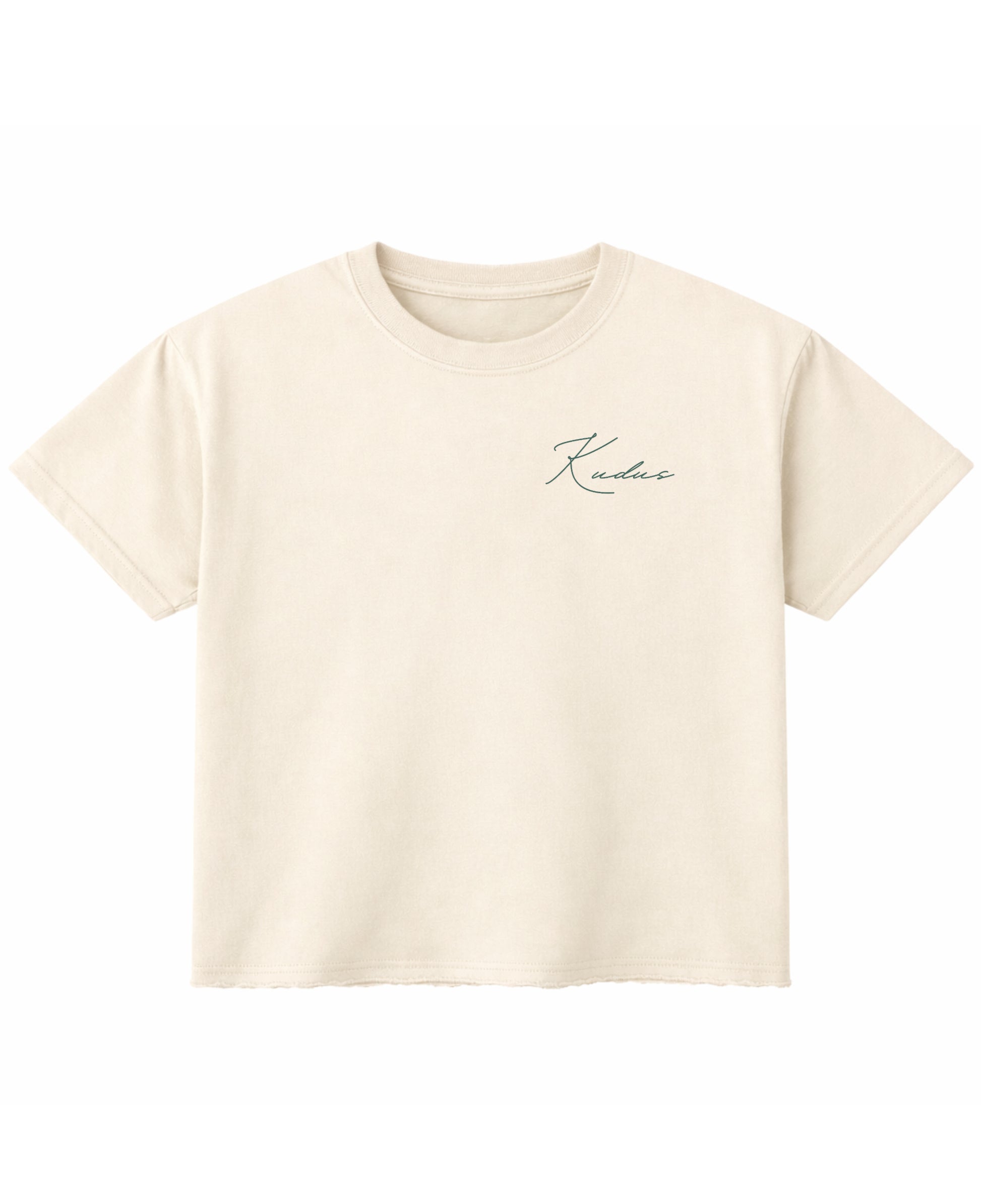 Off White Boxy Fit T-shirt Front Design