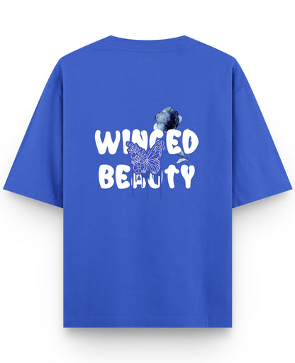 Royal Blue Oversized T-Shirt Back Design