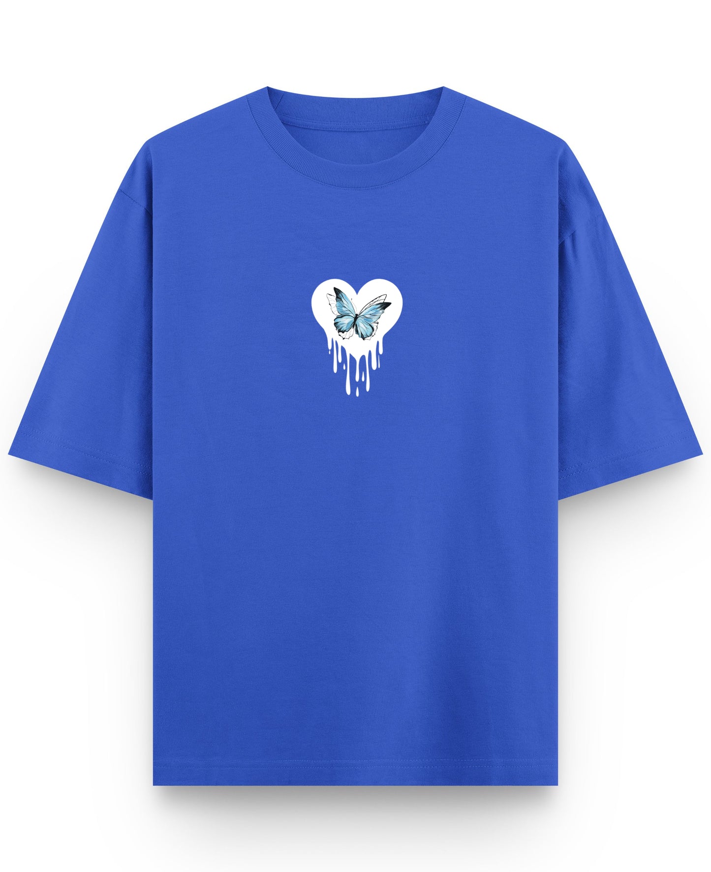 Royal Blue Oversized T-Shirt Front Design