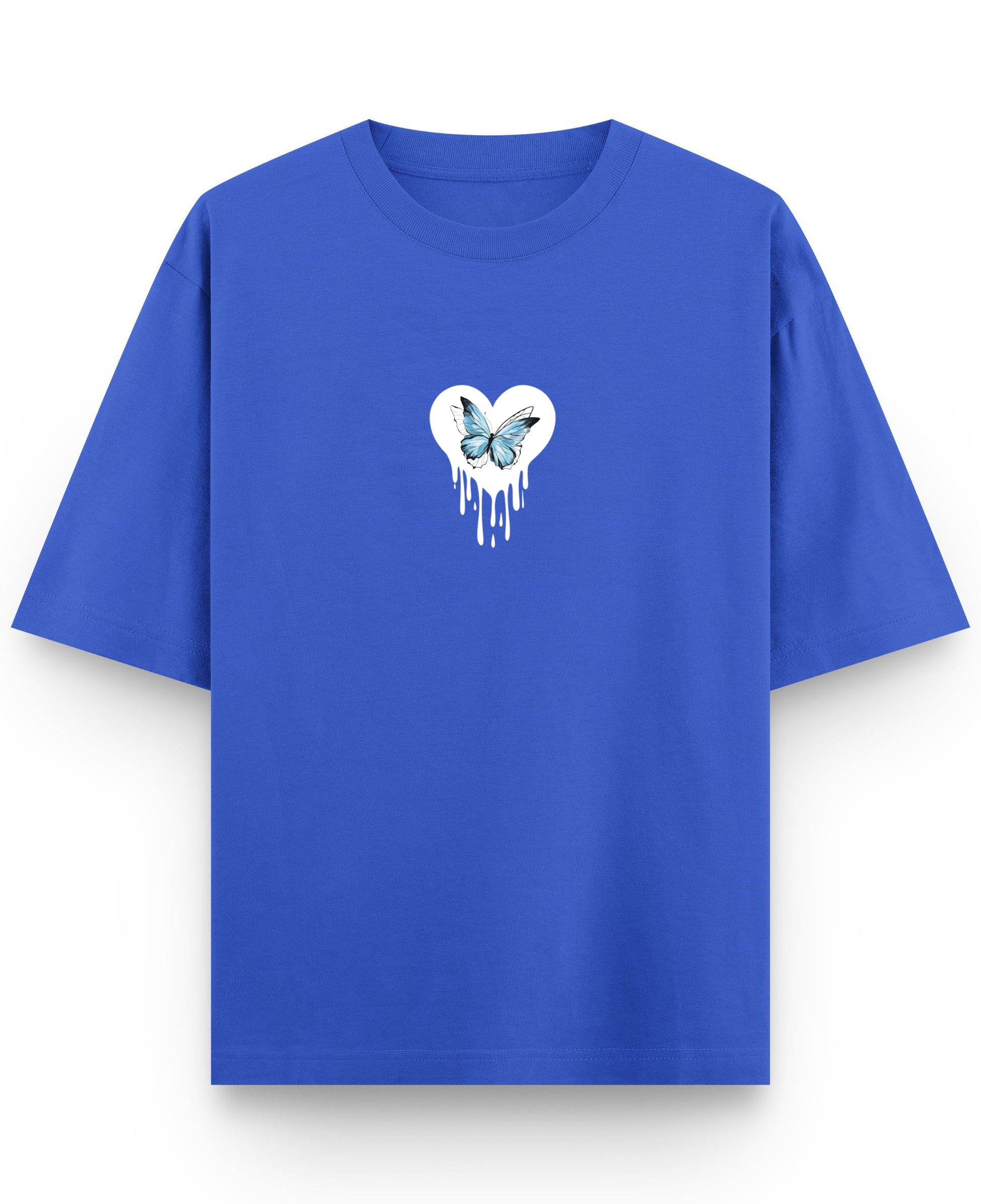 Royal Blue Oversized T-Shirt Front Design