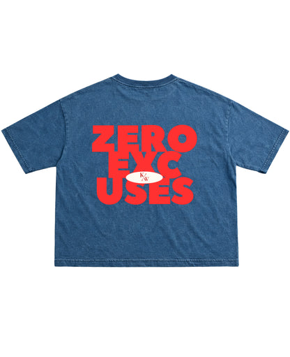 Denim Wash Boxy Fit T-shirt Back Design