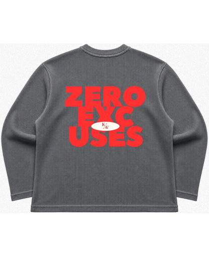 Acidwash waffle knit oversized full-sleeve Back Design