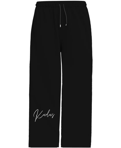 Black Baggy Fit Sweatpants Front Design