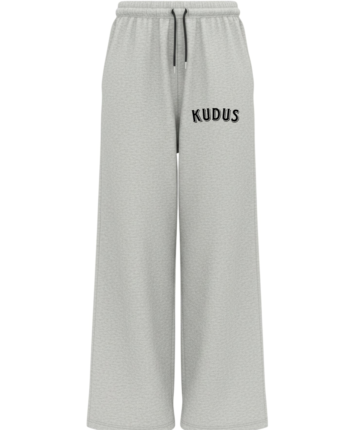 Grey Cotton Joggers Front Design