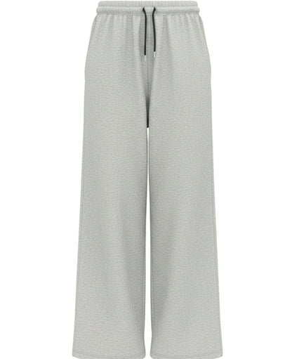 Grey Cotton Joggers Front Design