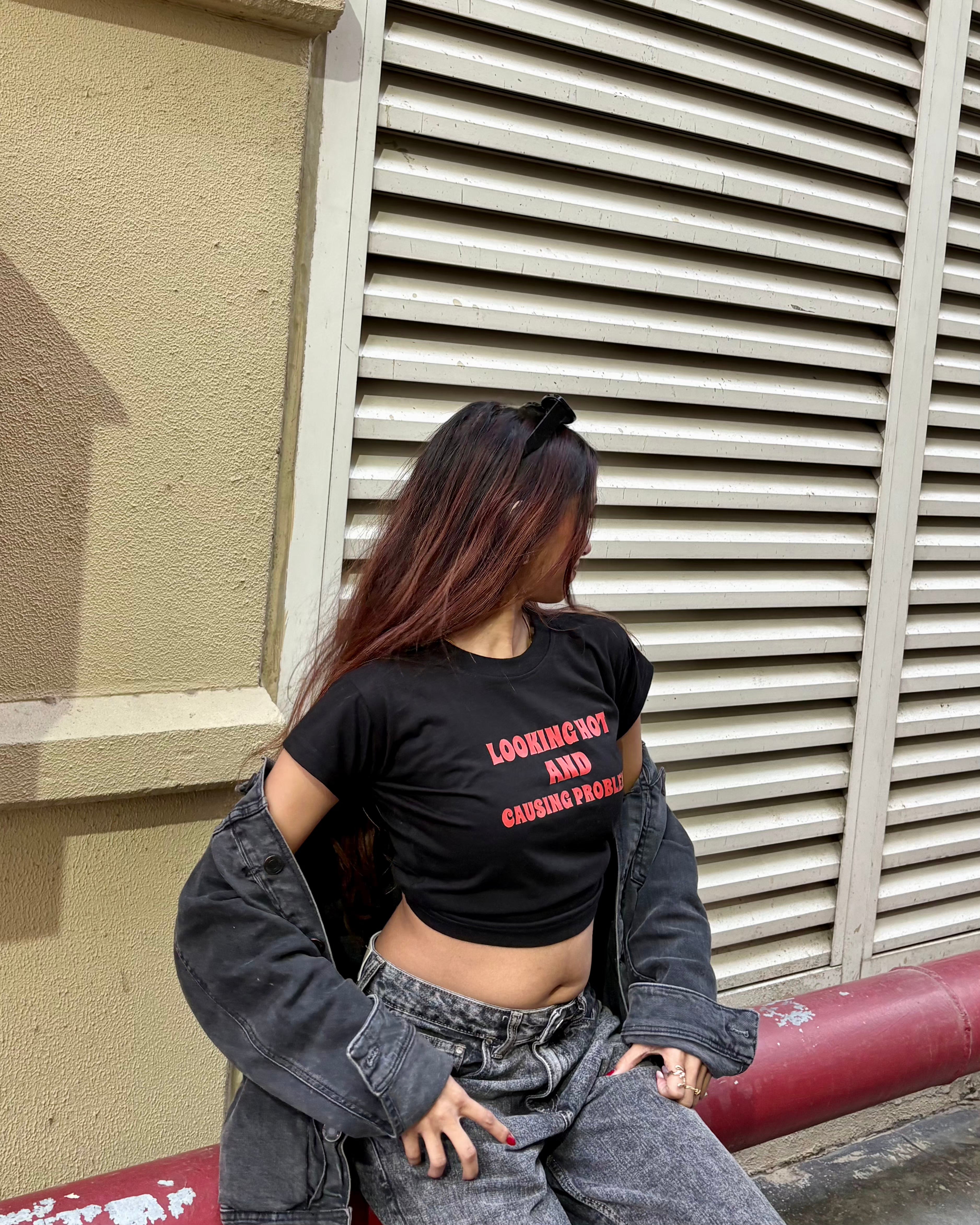 Looking Hot & Causing Problems Crop Top