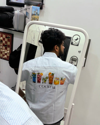 Boxy Cocktail Half Sleeve Shirt