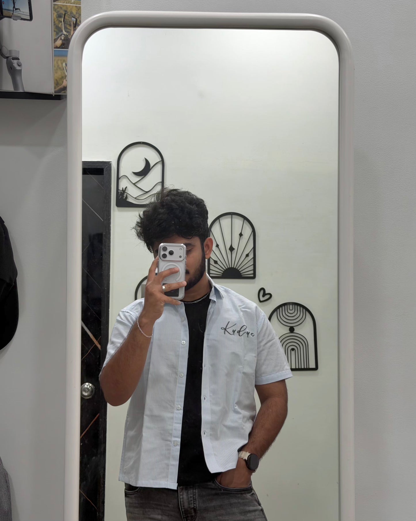 Boxy Cocktail Half Sleeve Shirt