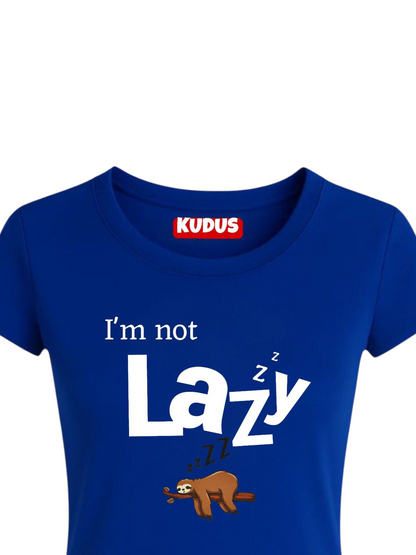 I' m Not Lazy Baby Crop Top