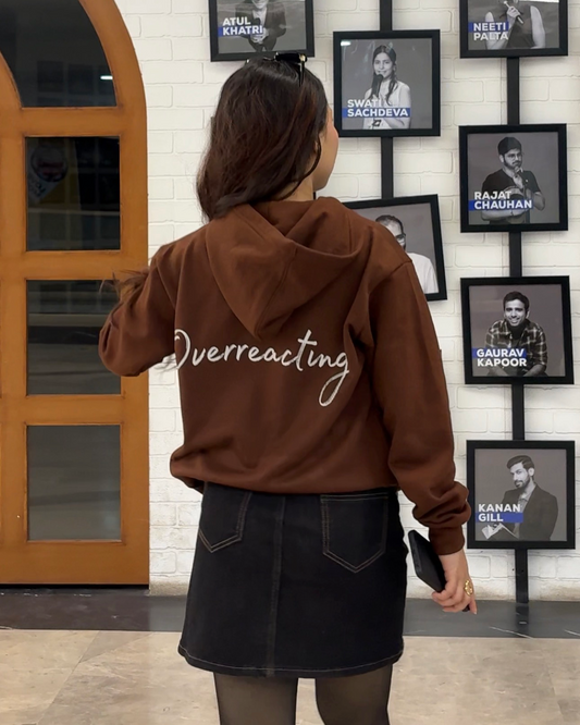OVERREACTING UNISEX COMFY HOODIE