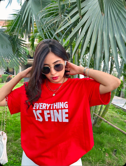 Everything is Fine Heavy Weight Oversized T-shirt