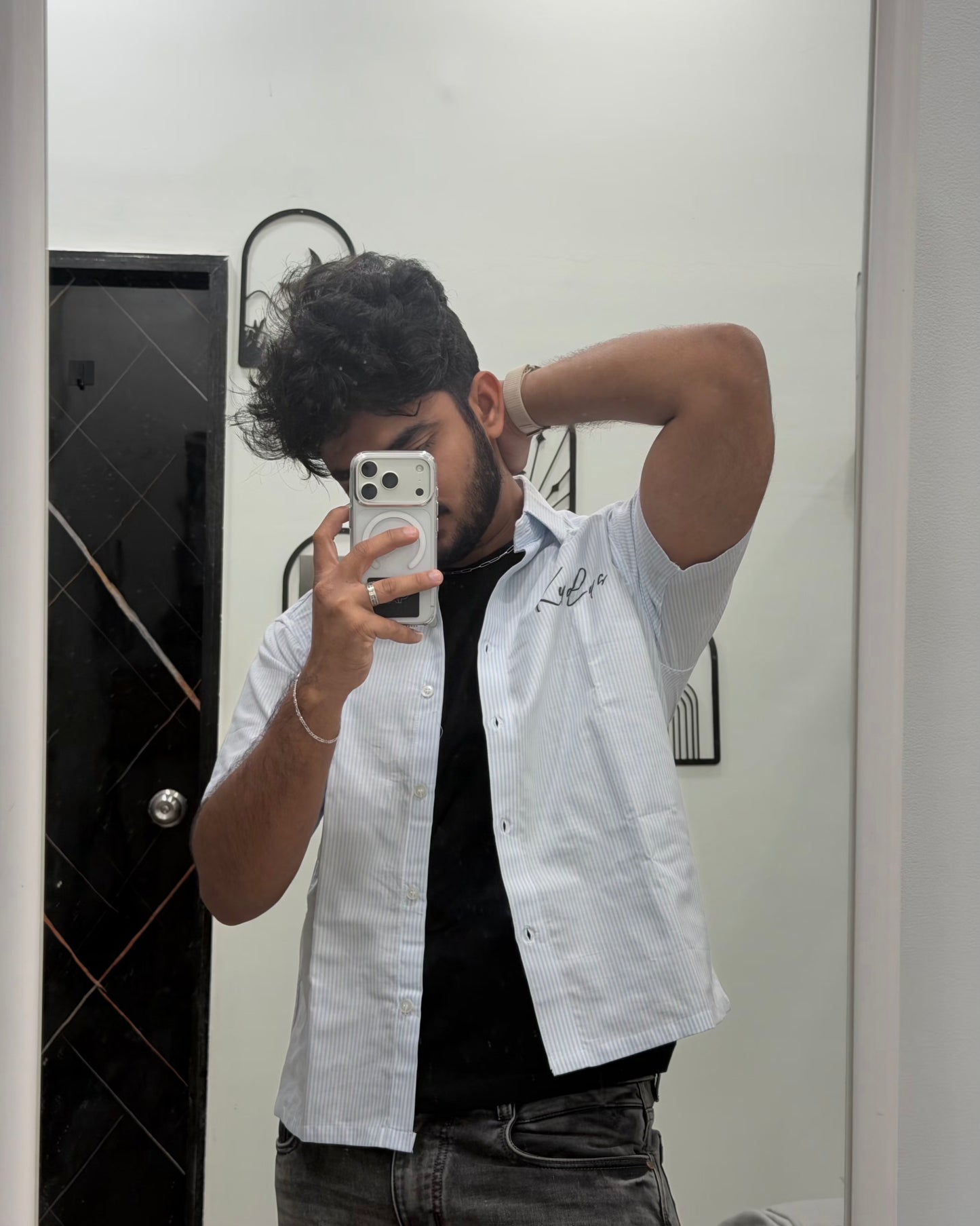Boxy Cocktail Half Sleeve Shirt