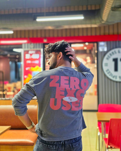 Zero Excuses Grey Wash Waffle Knit
