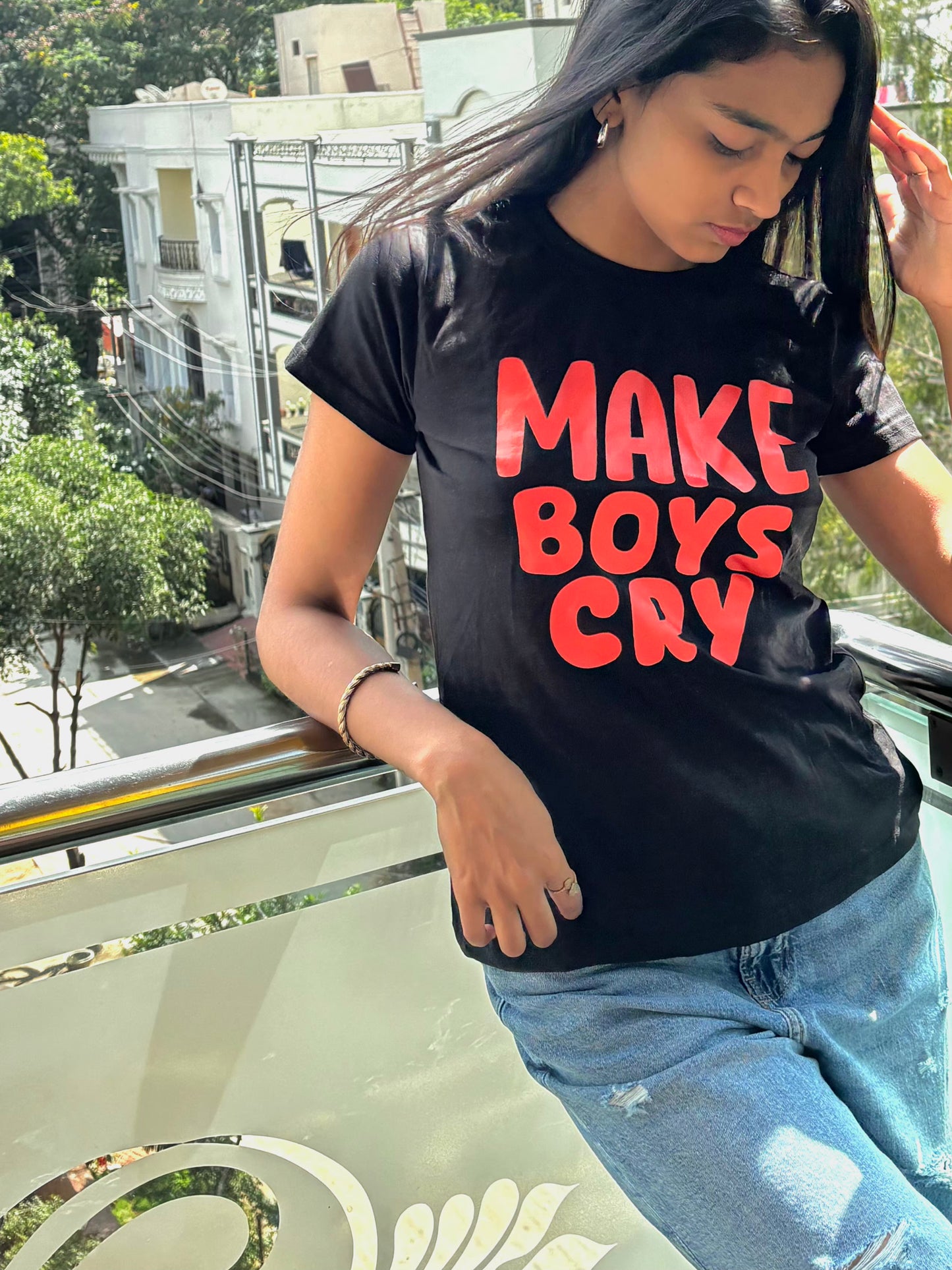 Make Boys Cry Women Tee