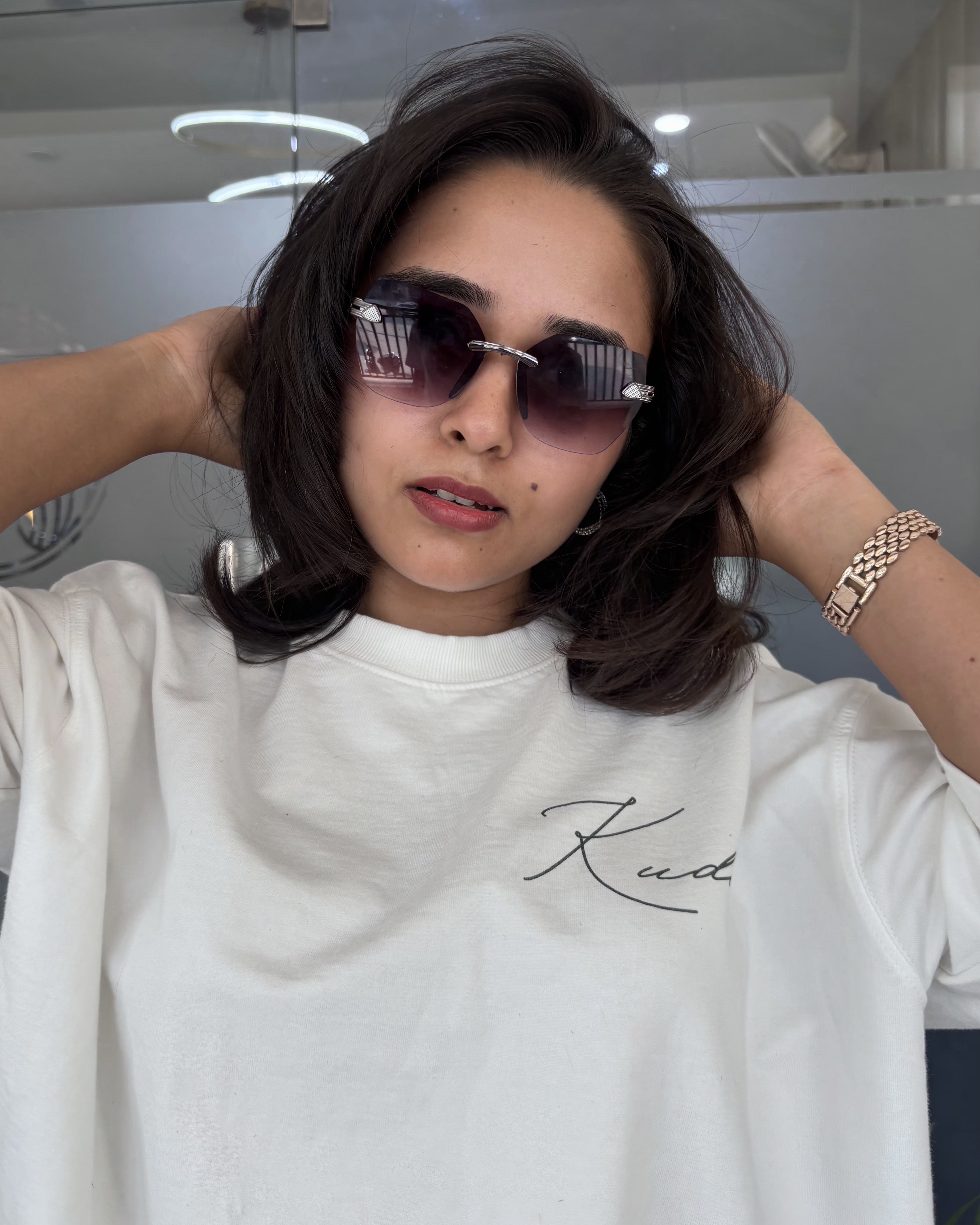 What I Eat Boxy Fit Unisex Tee (White)