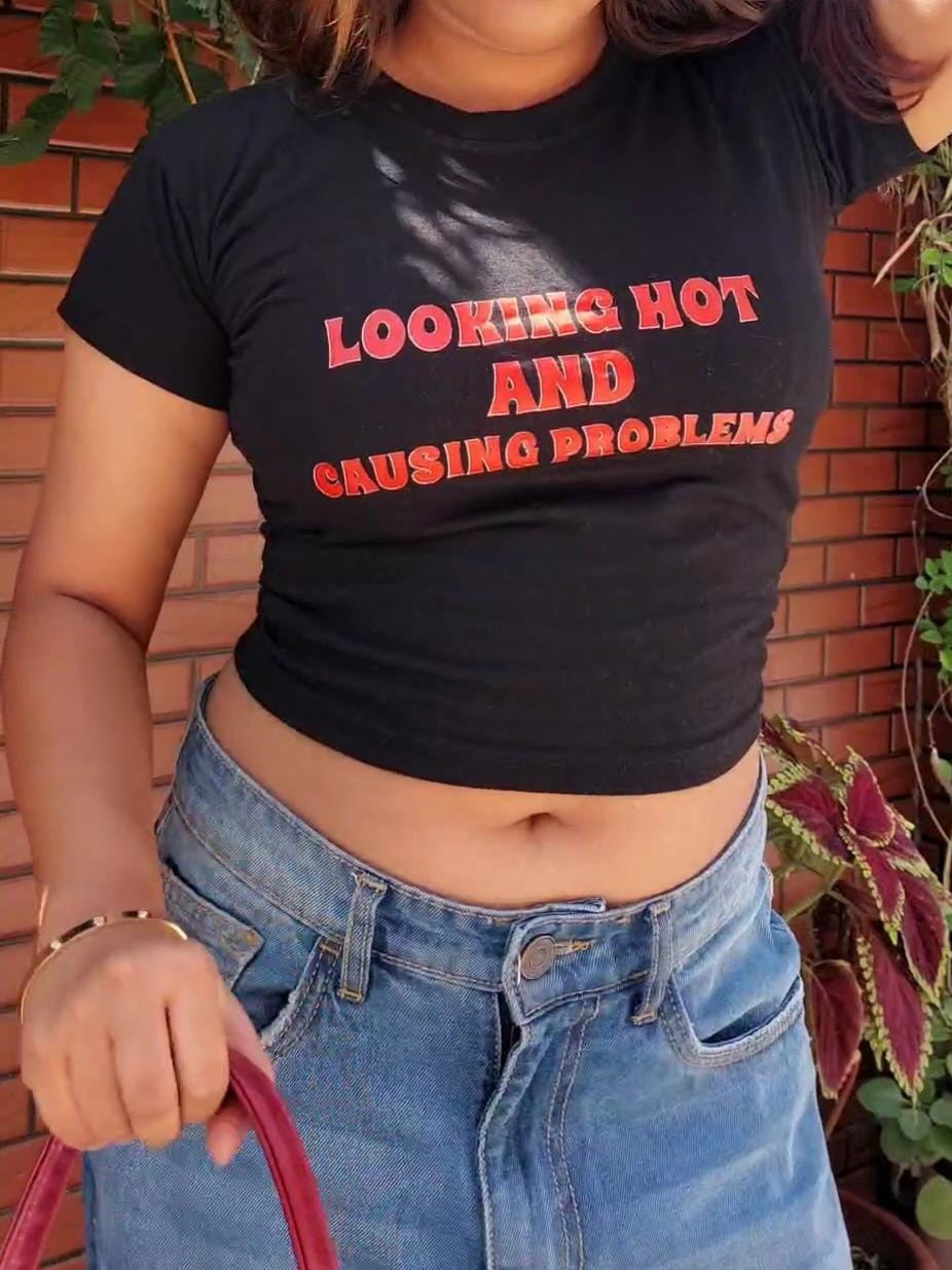 Looking Hot & Causing Problems Crop Top