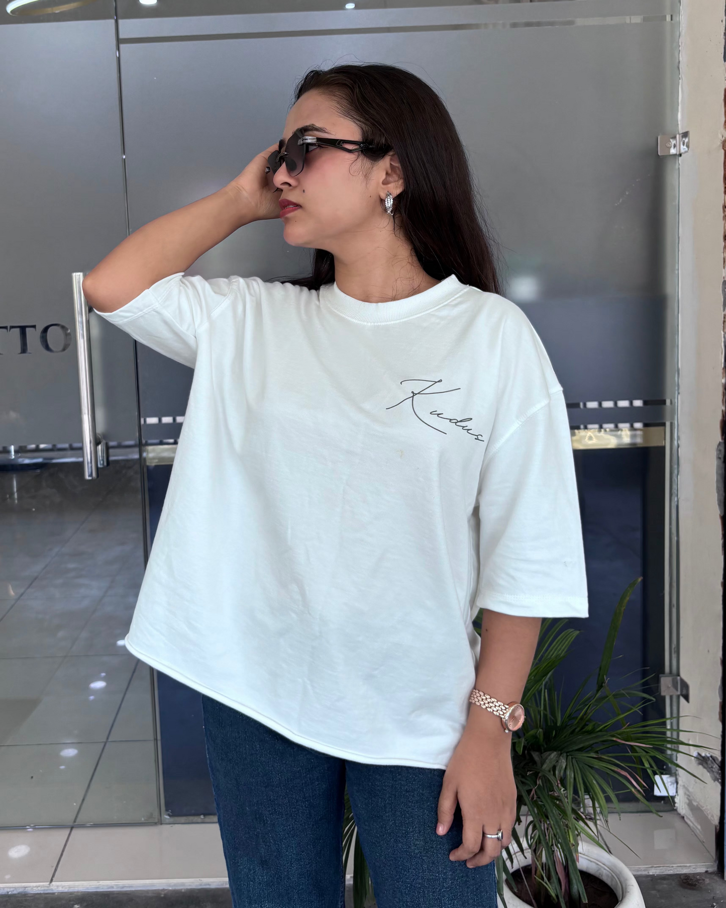 What I Eat Boxy Fit Unisex Tee (White)