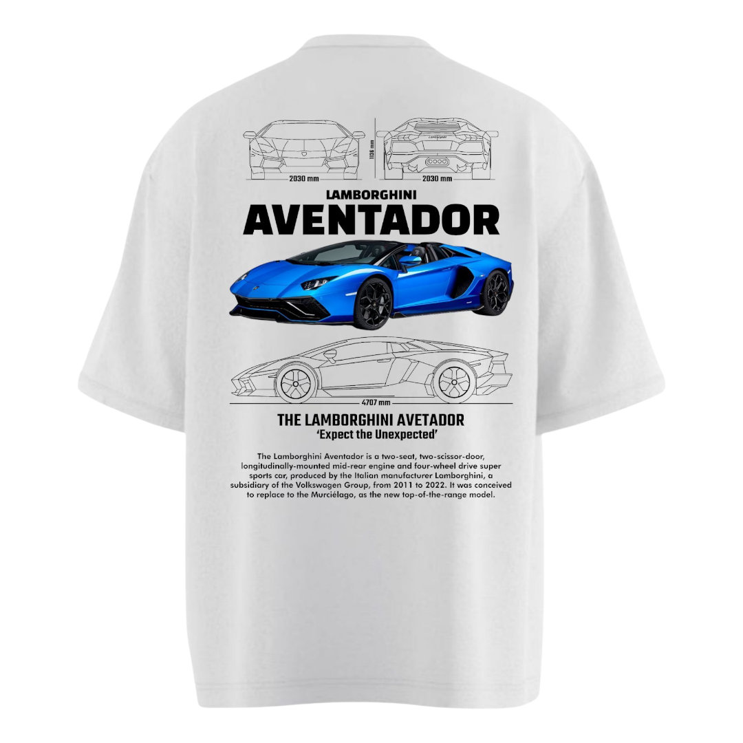 LAMBORGHINI AVENTADOR Heavy Weight Oversized T-shirt