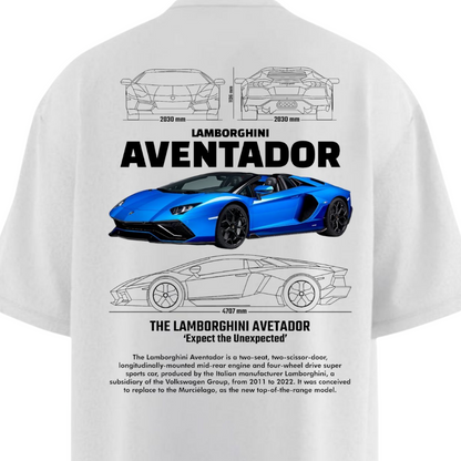 LAMBORGHINI AVENTADOR Heavy Weight Oversized T-shirt