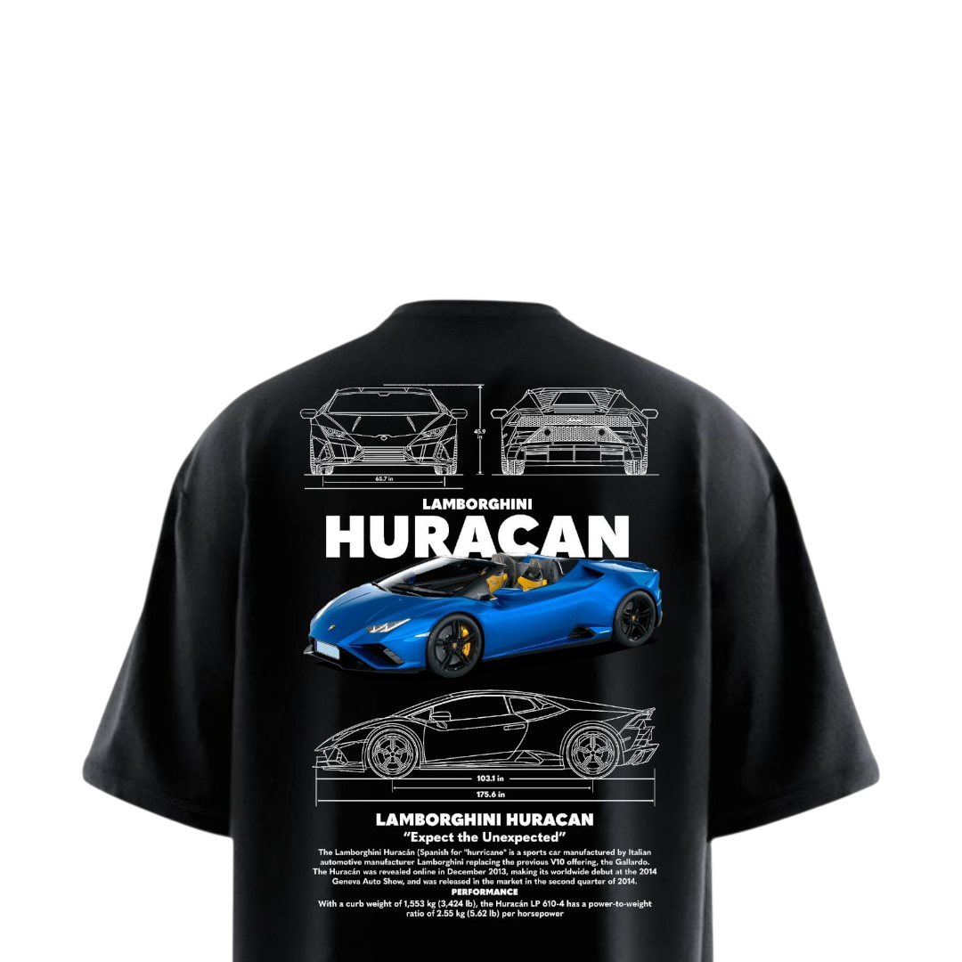 LAMBORGHINI HURACAN Heavy Weight Oversized T-shirt