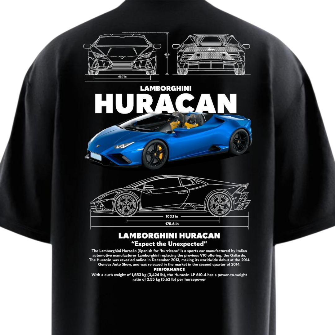 LAMBORGHINI HURACAN Heavy Weight Oversized T-shirt